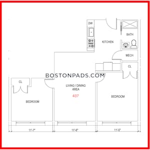 Dorchester/south Boston Border 2 Bed 1 Bath BOSTON Boston - $3,250